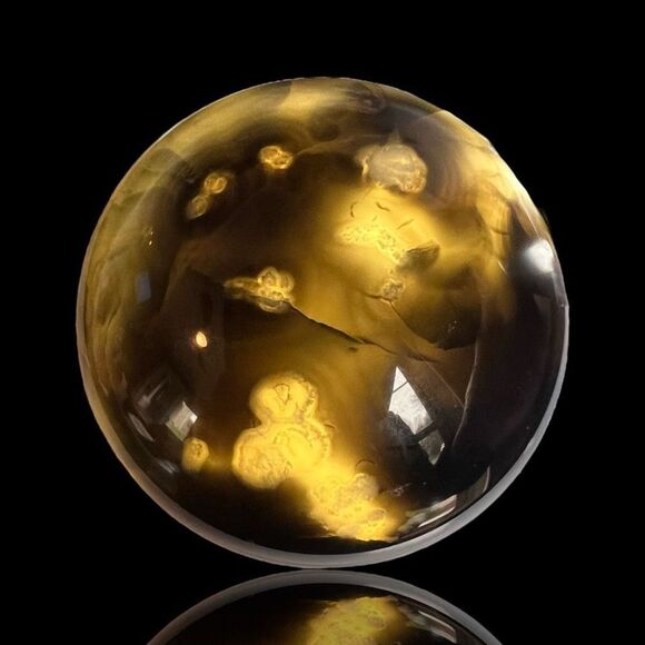 Natural Black Cherry Agate Crystal Sphere - Picture 15 of 15